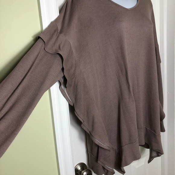 PLEIONE | Ruffle Jersey Knit Tunic - Picture 3 of 4
